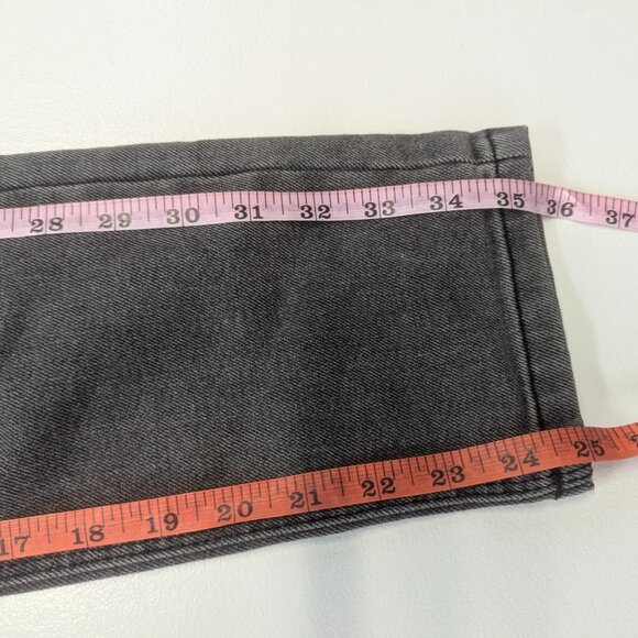 NWT Re Generation Size 3/Waist 26 Black Distressed High-Rise  Mom Mindful Jeans - Picture 14 of 16